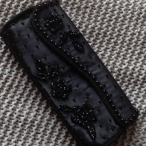 ❣️Vintage❣️La Regale Black Satin evening bag